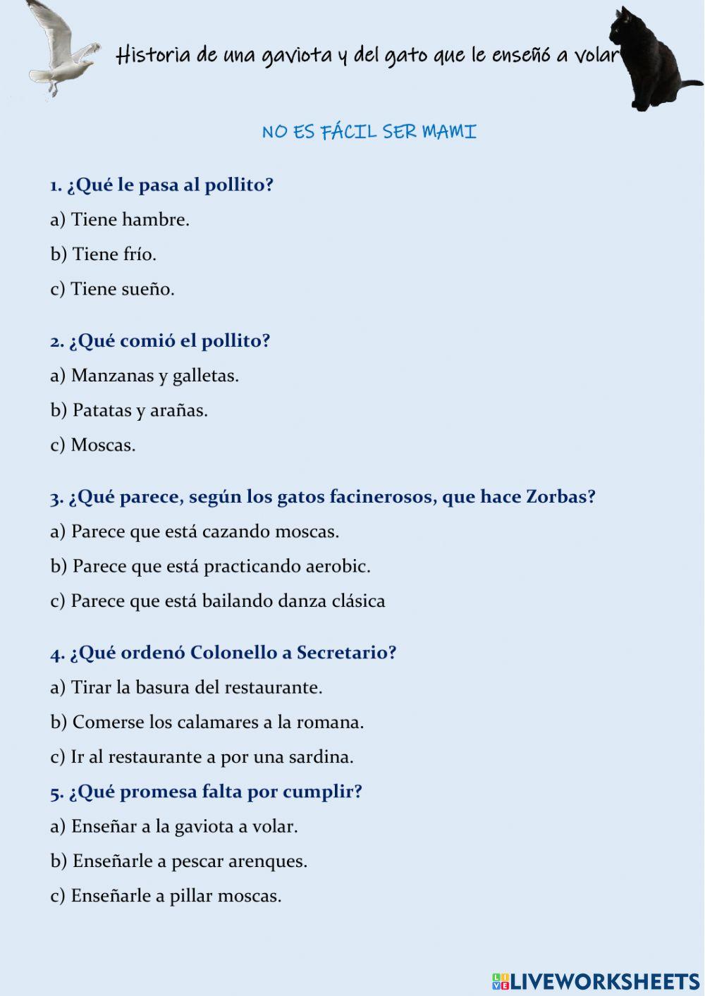Historia de una gaviota y del gato que le enseñó a volar