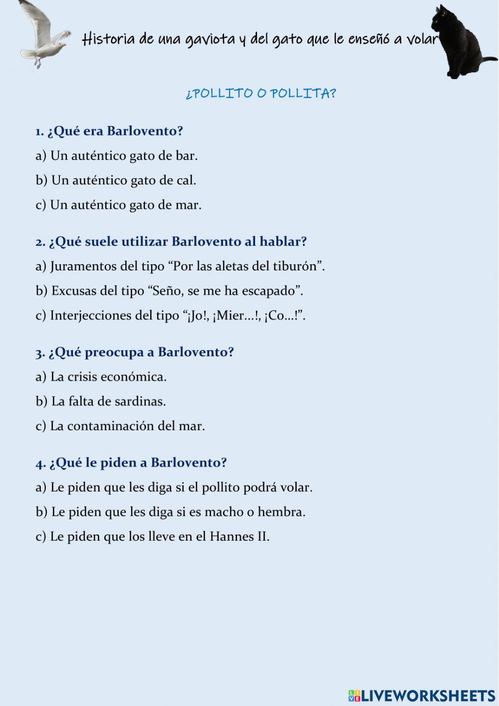 Historia de una gaviota y del gato que le enseñó a volar