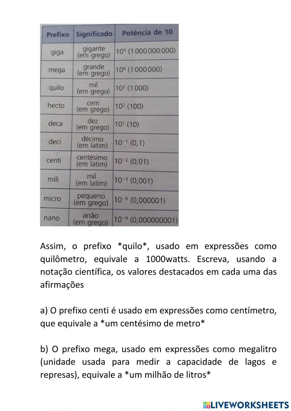 Notação científica