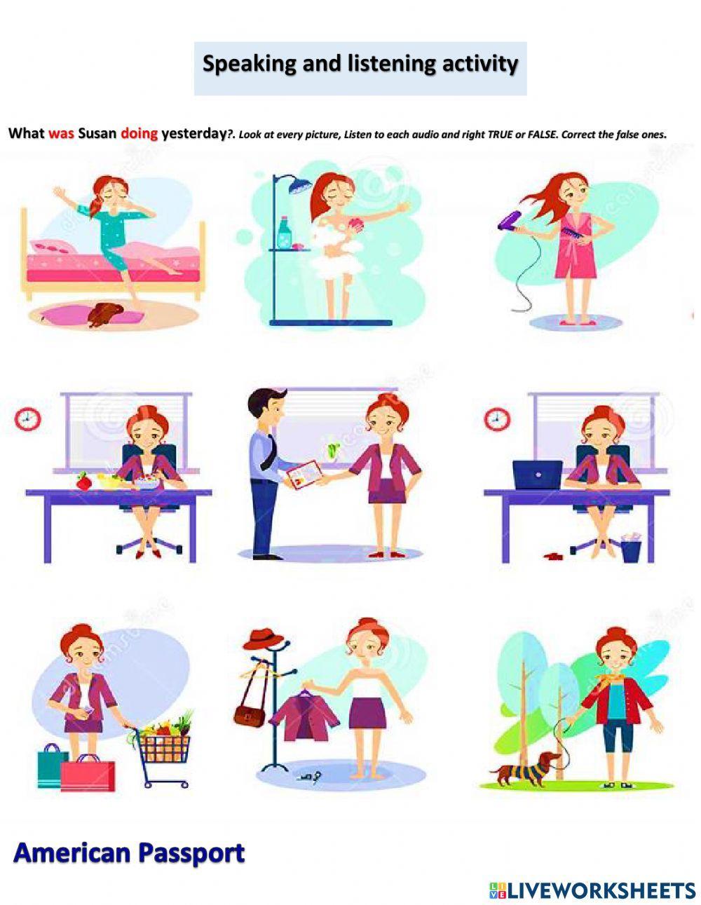 Was-were ..ing    Amerpassport