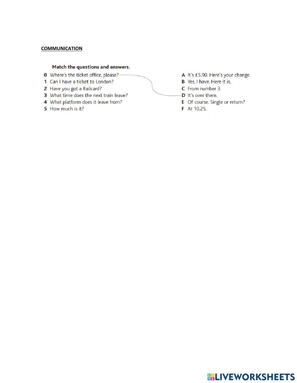 Today 3 - Unit 1 TEST