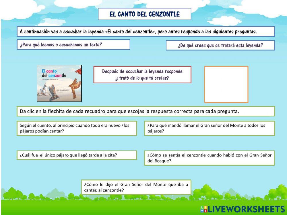 El canto del cenzontle