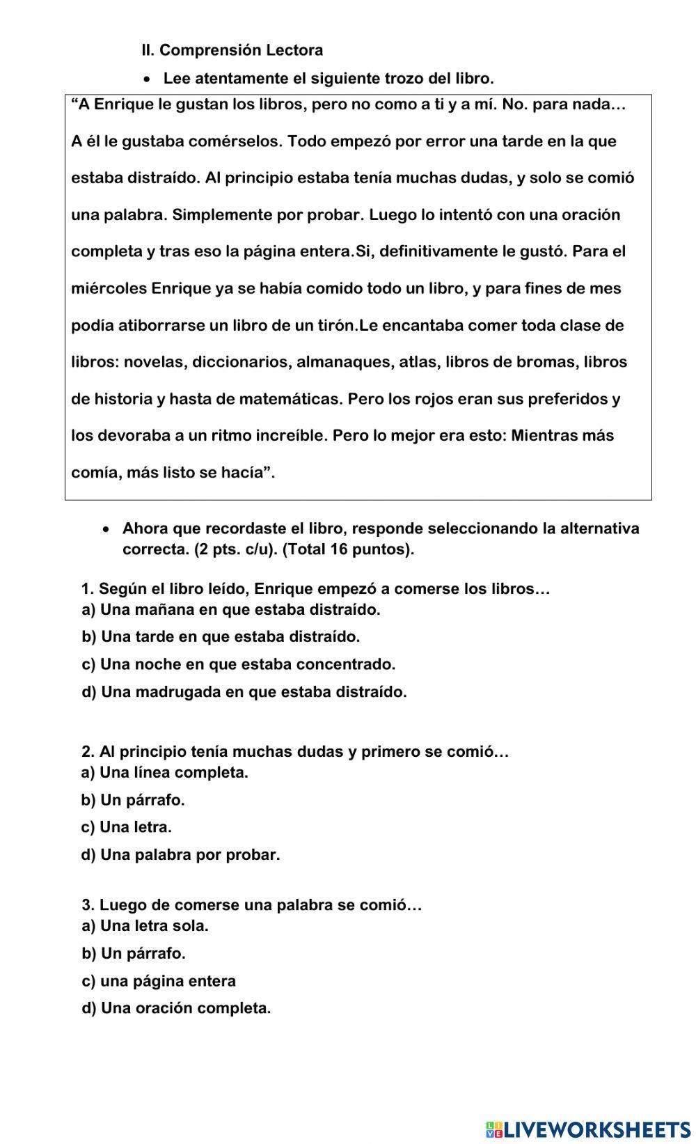 El increíble niño comelibros