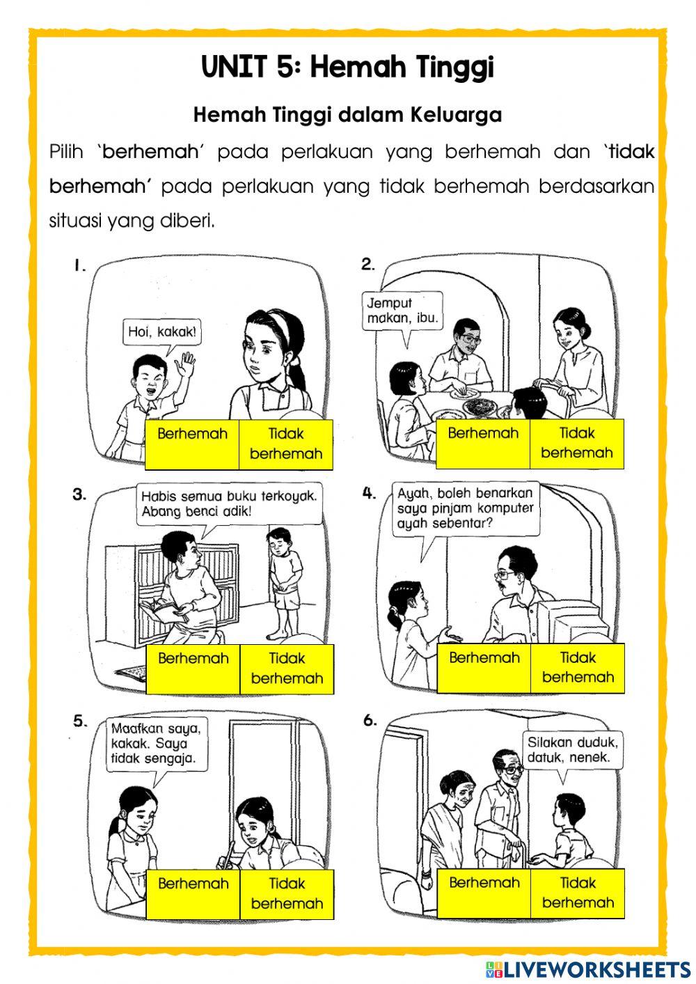 P.Moral Thn 2: Hemah Tinggi (Latihan 1)