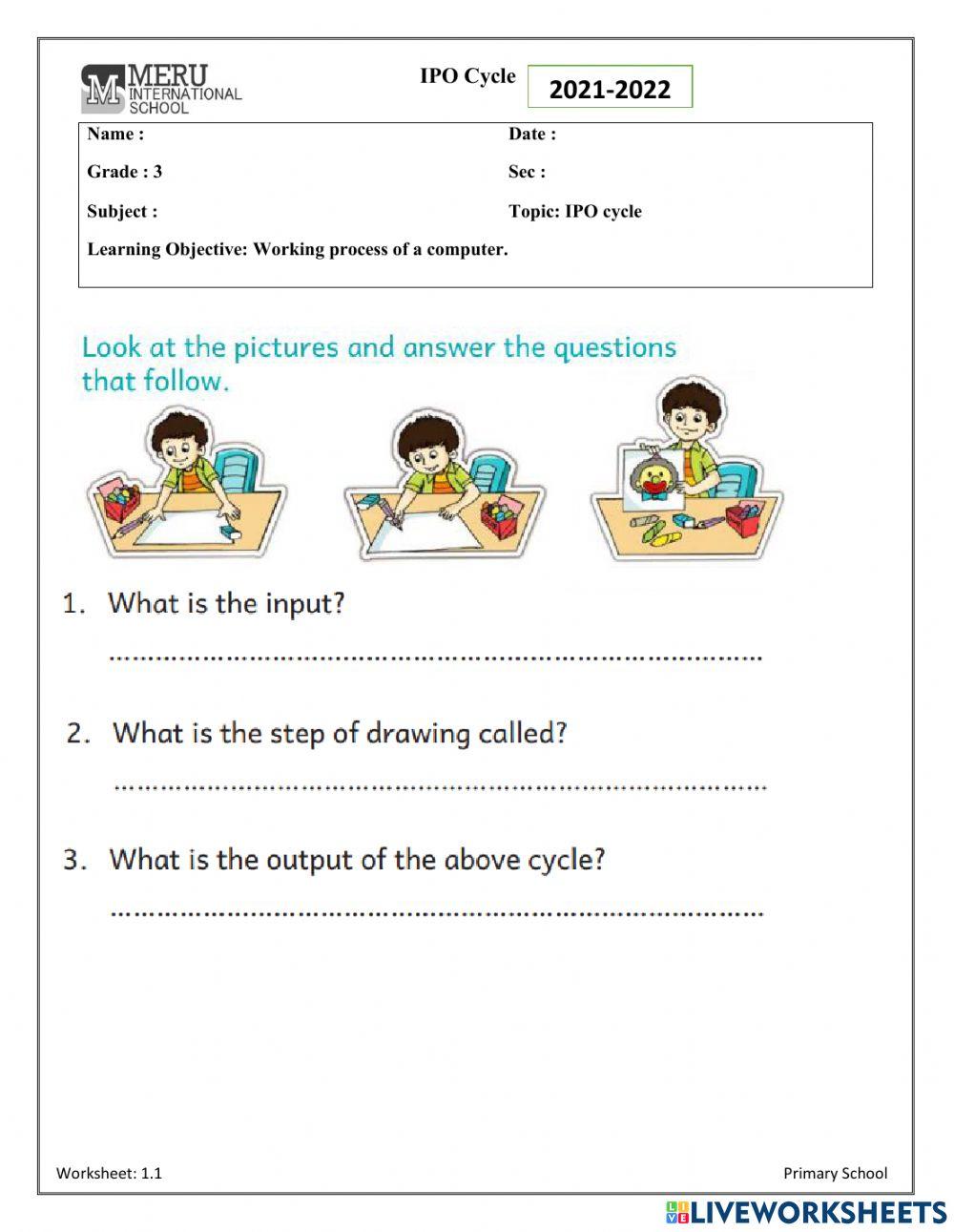 2986508 ipo cycle worksheet kote sujatha