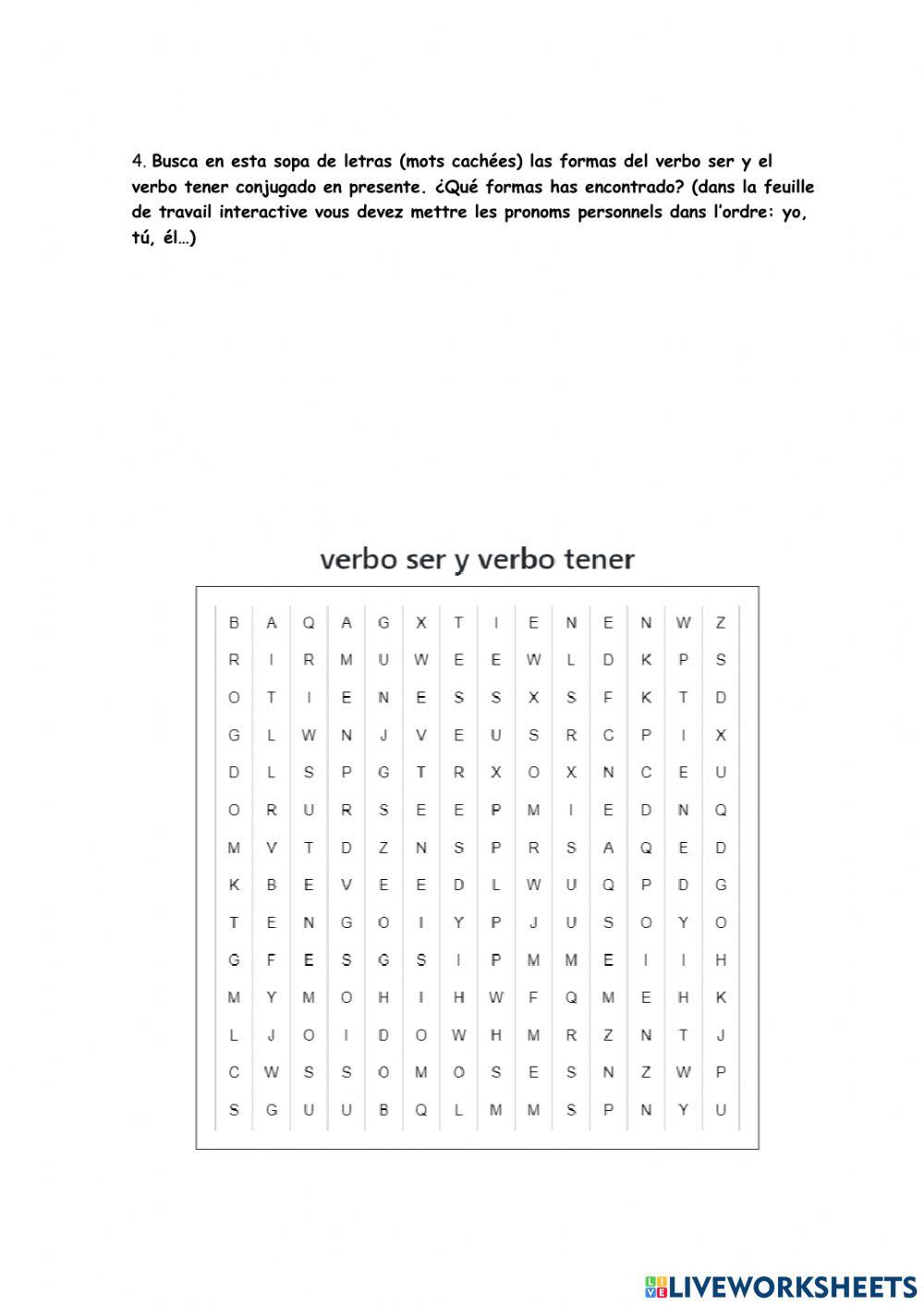 Repaso adjetivos posesivos verbo ser y verbo tener