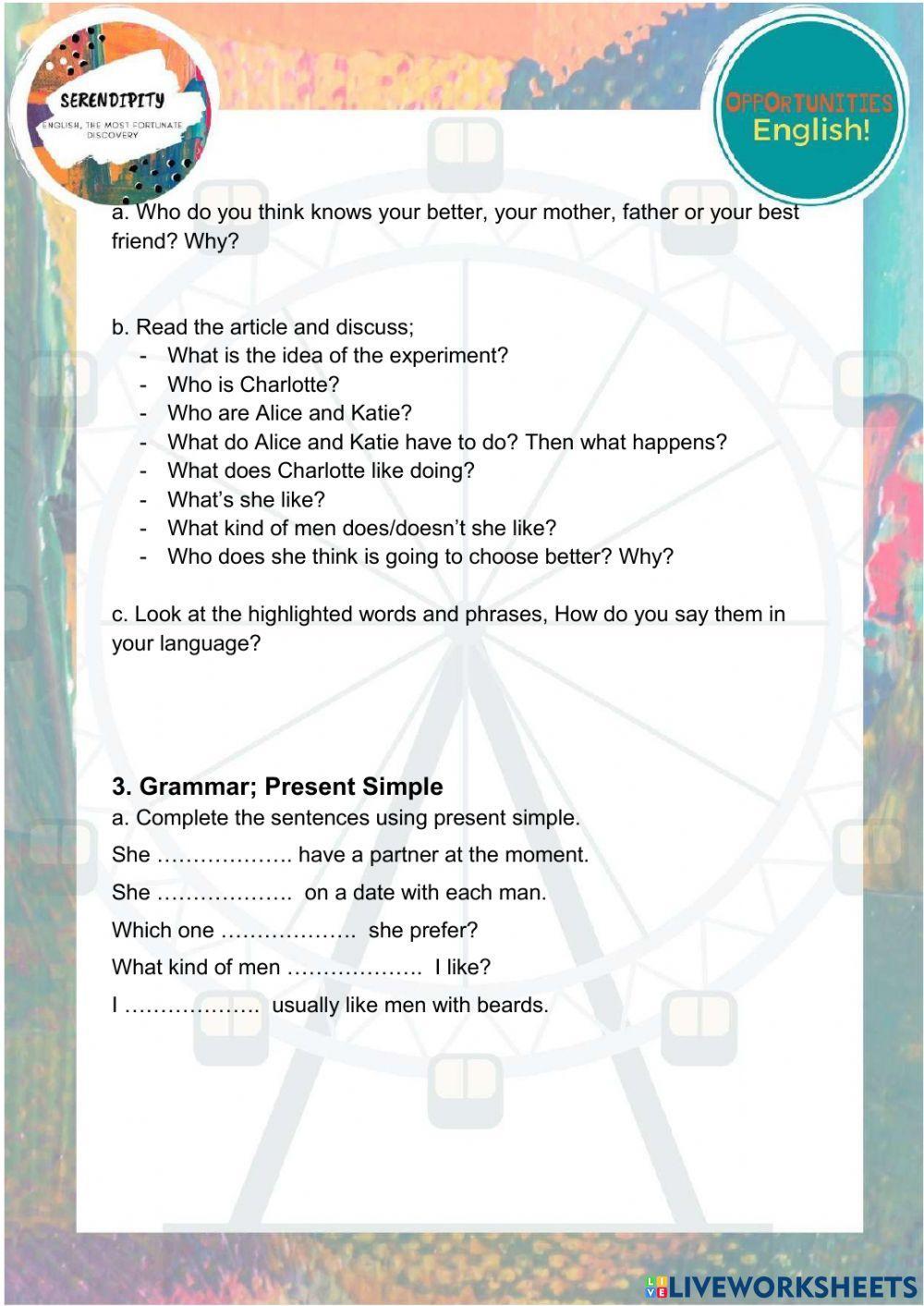 Unit 1b pre intermediate