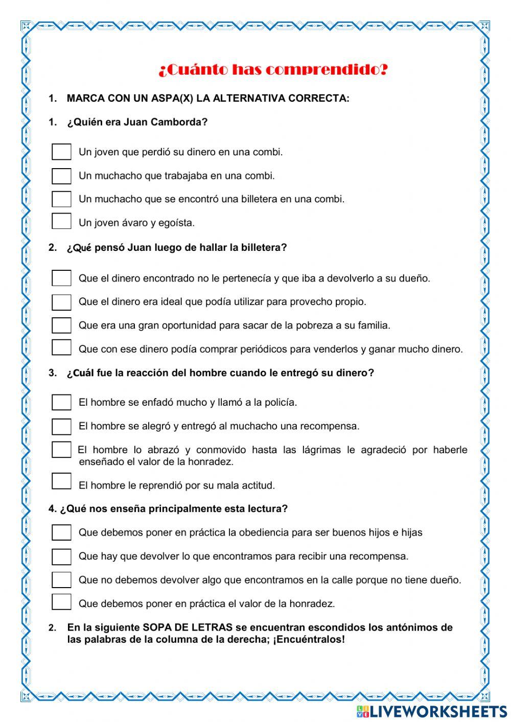 Aprendiendo a ser honrados