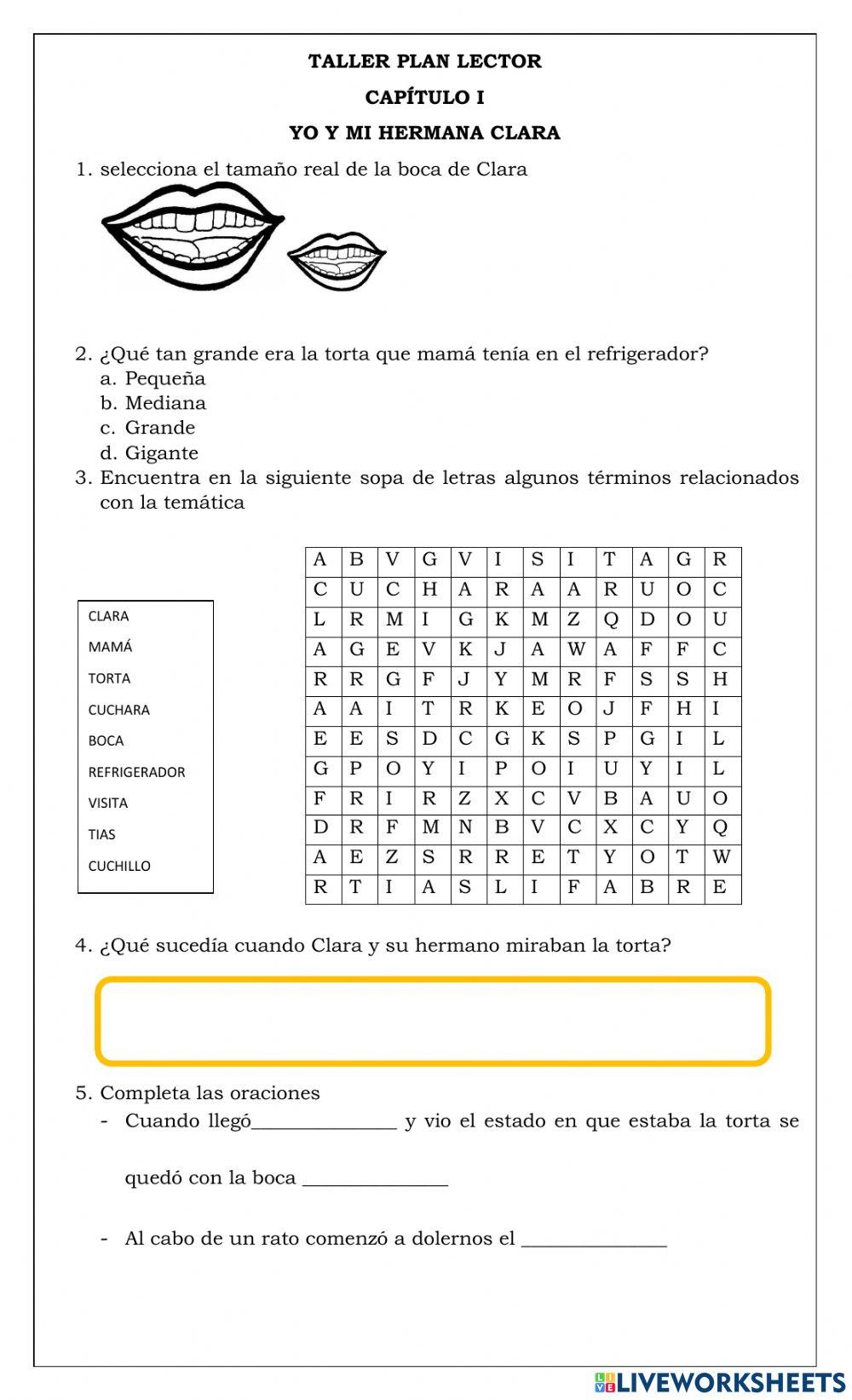 Yo y mi hermana clara 1º