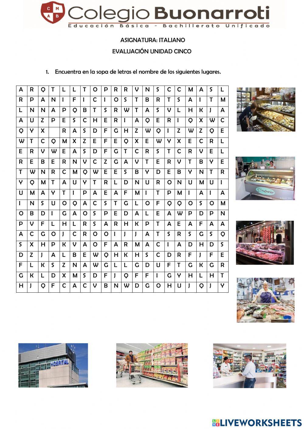 Evalaución UNIDAD 5