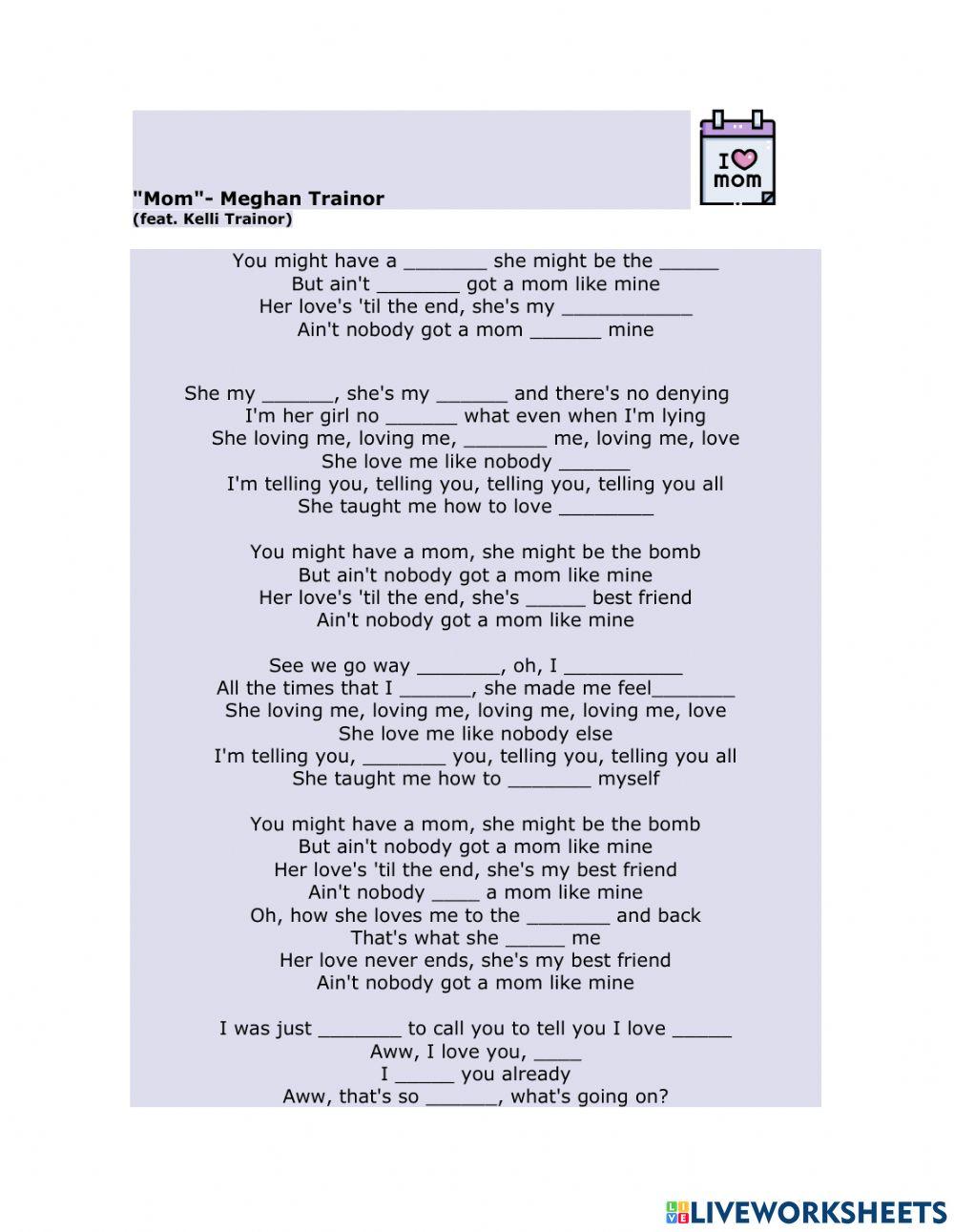 Mom - meghan trainor