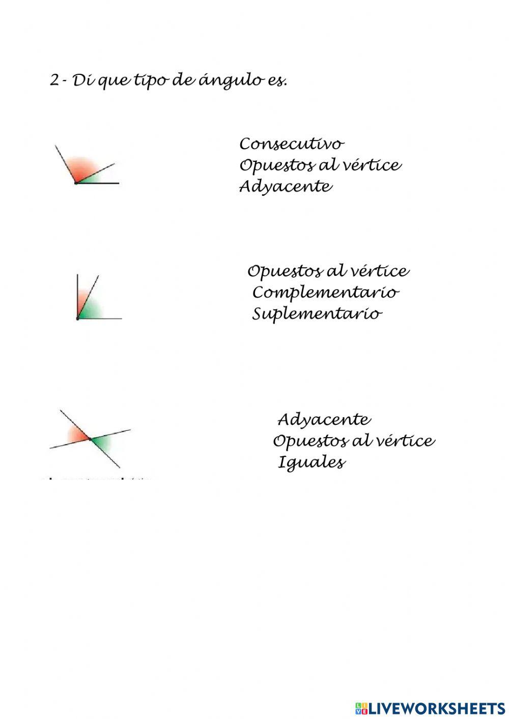 Relaciones de ángulos