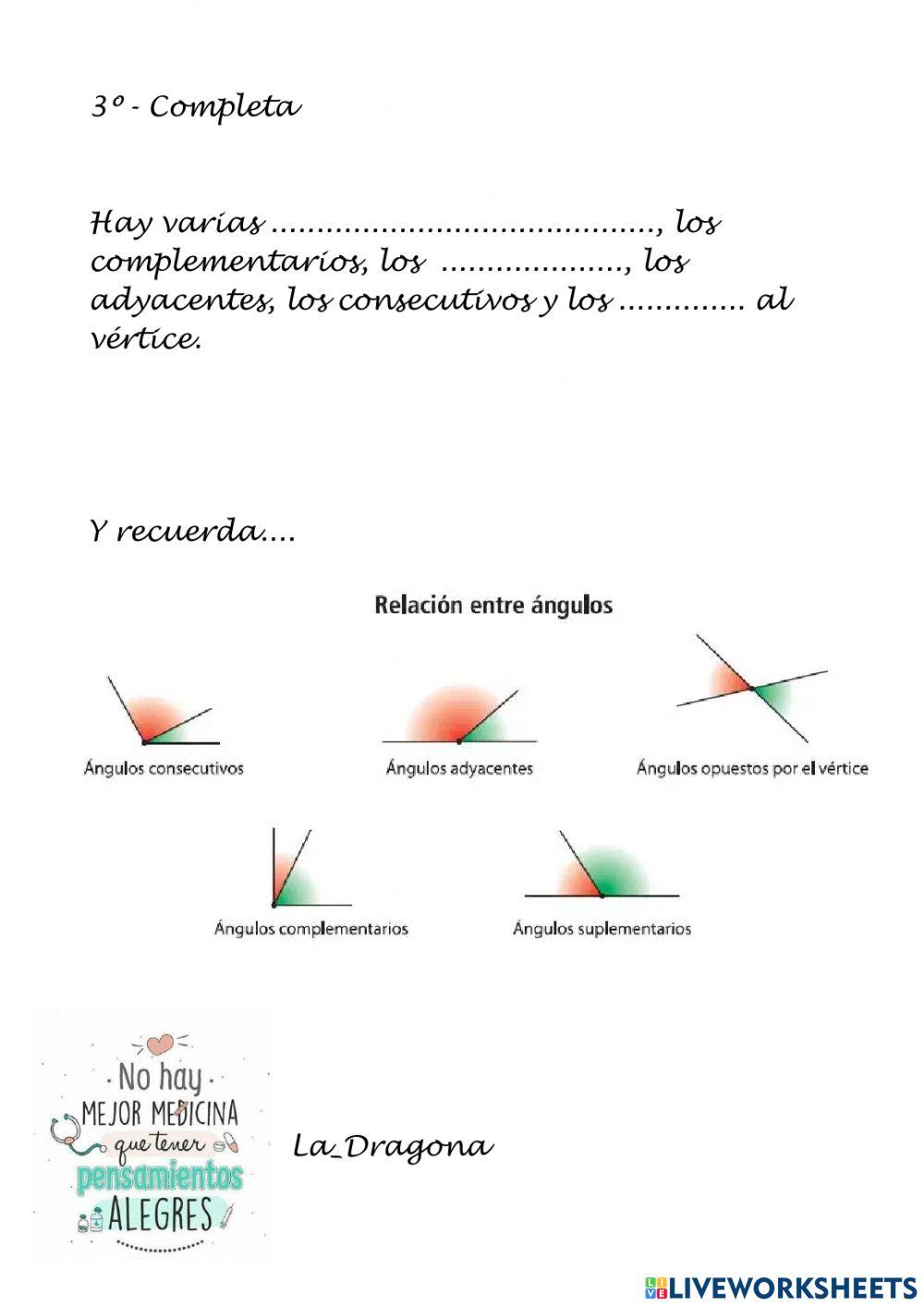 Relaciones de ángulos