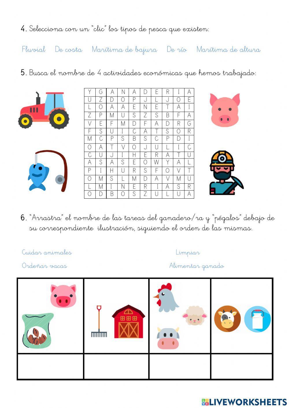 3º Primaria- Los sectores económicos