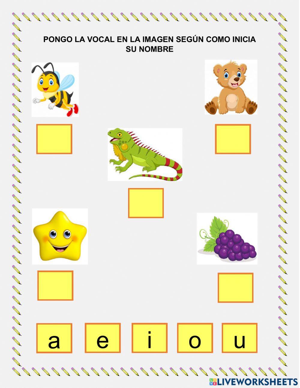 Pongo la vocal que corresponde