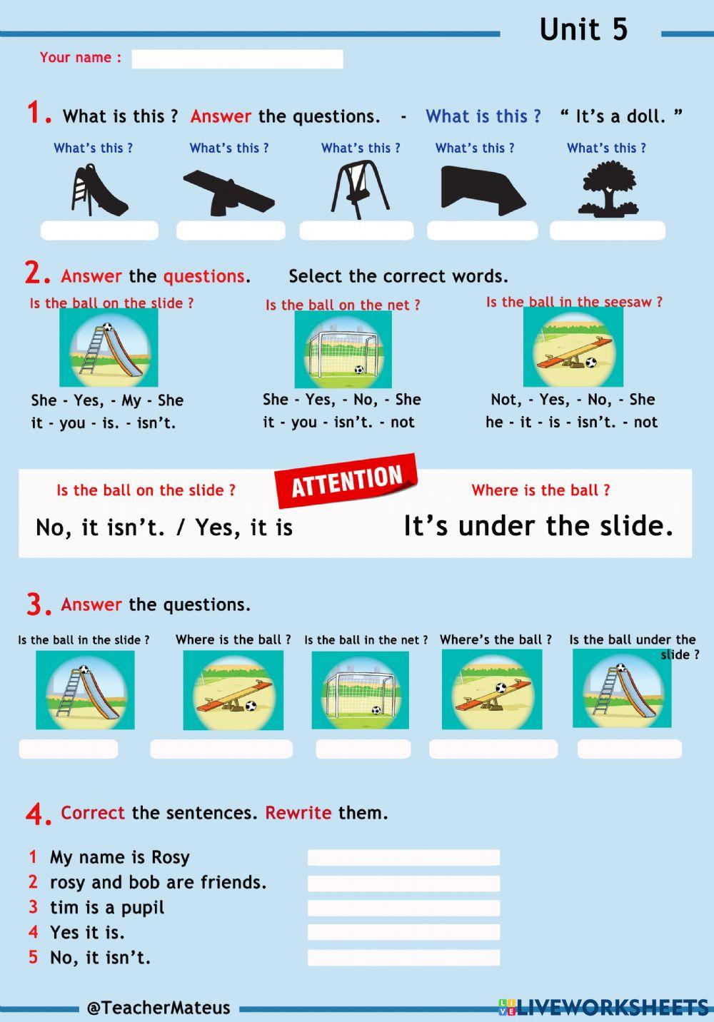 FF 1 - Unit 05 - Test 1