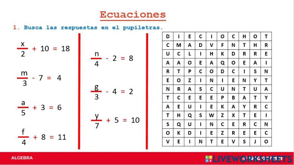 Ecuaciones iv