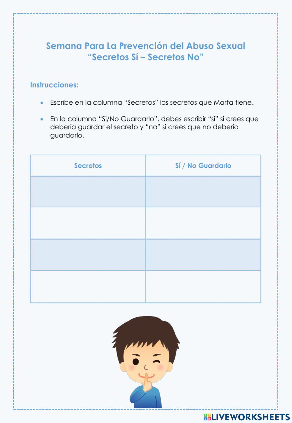 Secretos sí - secretos no