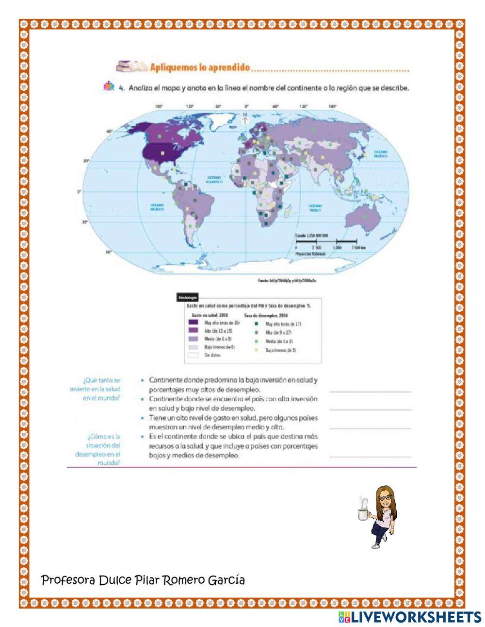 Países con mayor y menor desarrollo económico