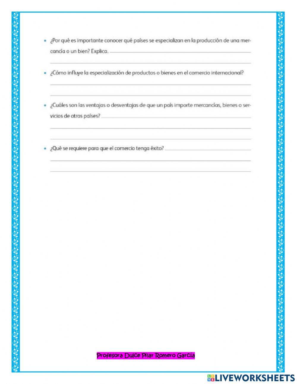 El comercio internacional