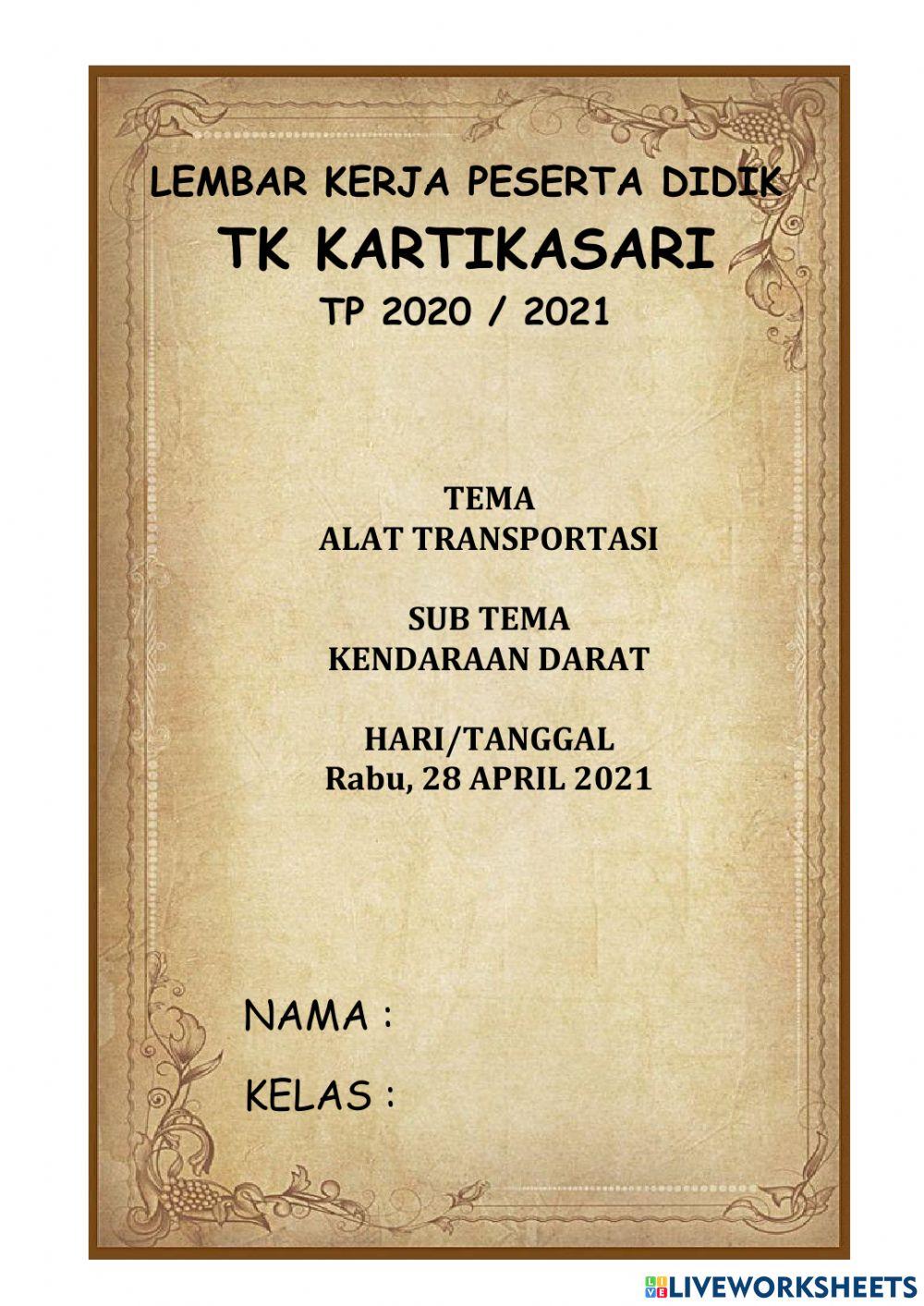 Tema alat transportasi darat