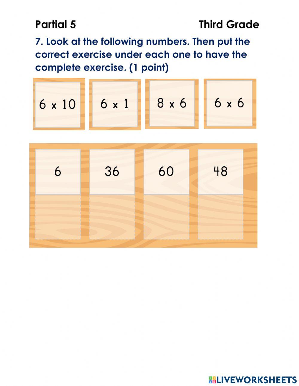 Math quiz partial 5