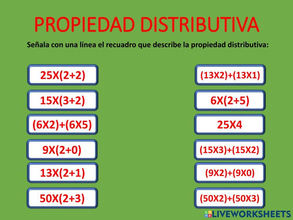 Propiedades de la multiplicación