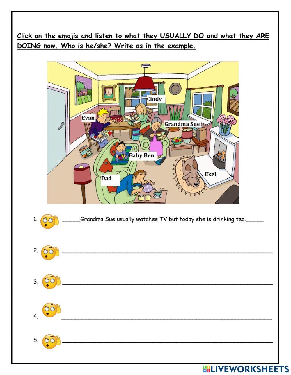 Present Simple vs Continuous extra