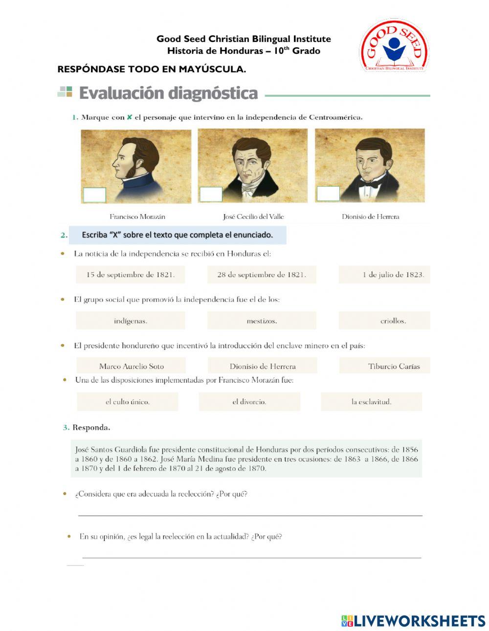 Evaluación diagnóstica U3