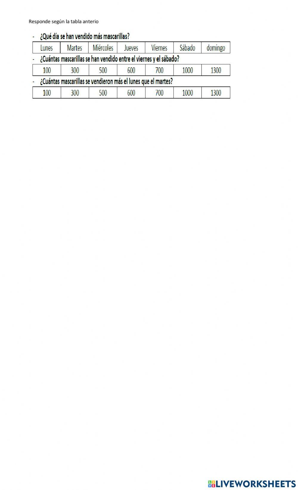 Quiz estadística tercero