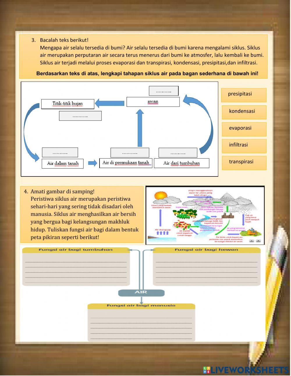 Soal evaluasi siklus air