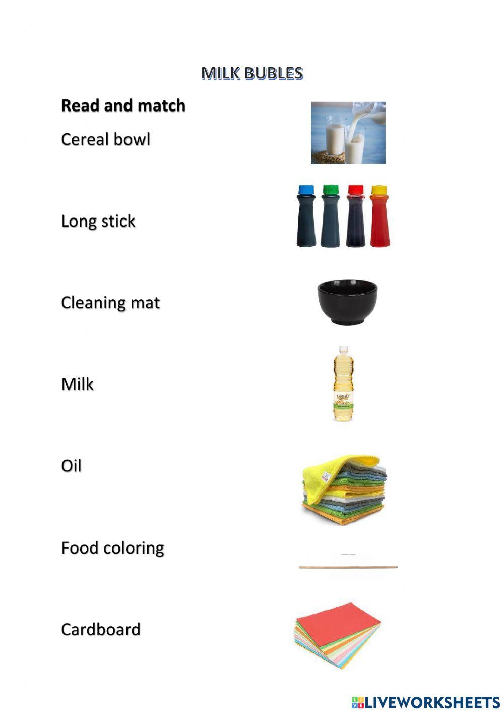 Materials and Instructions