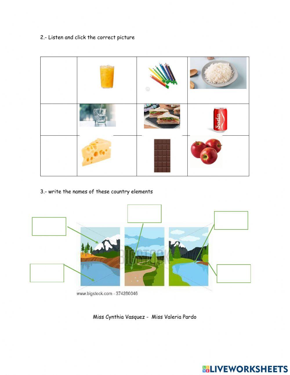 Practice 1 A picnic in the country
