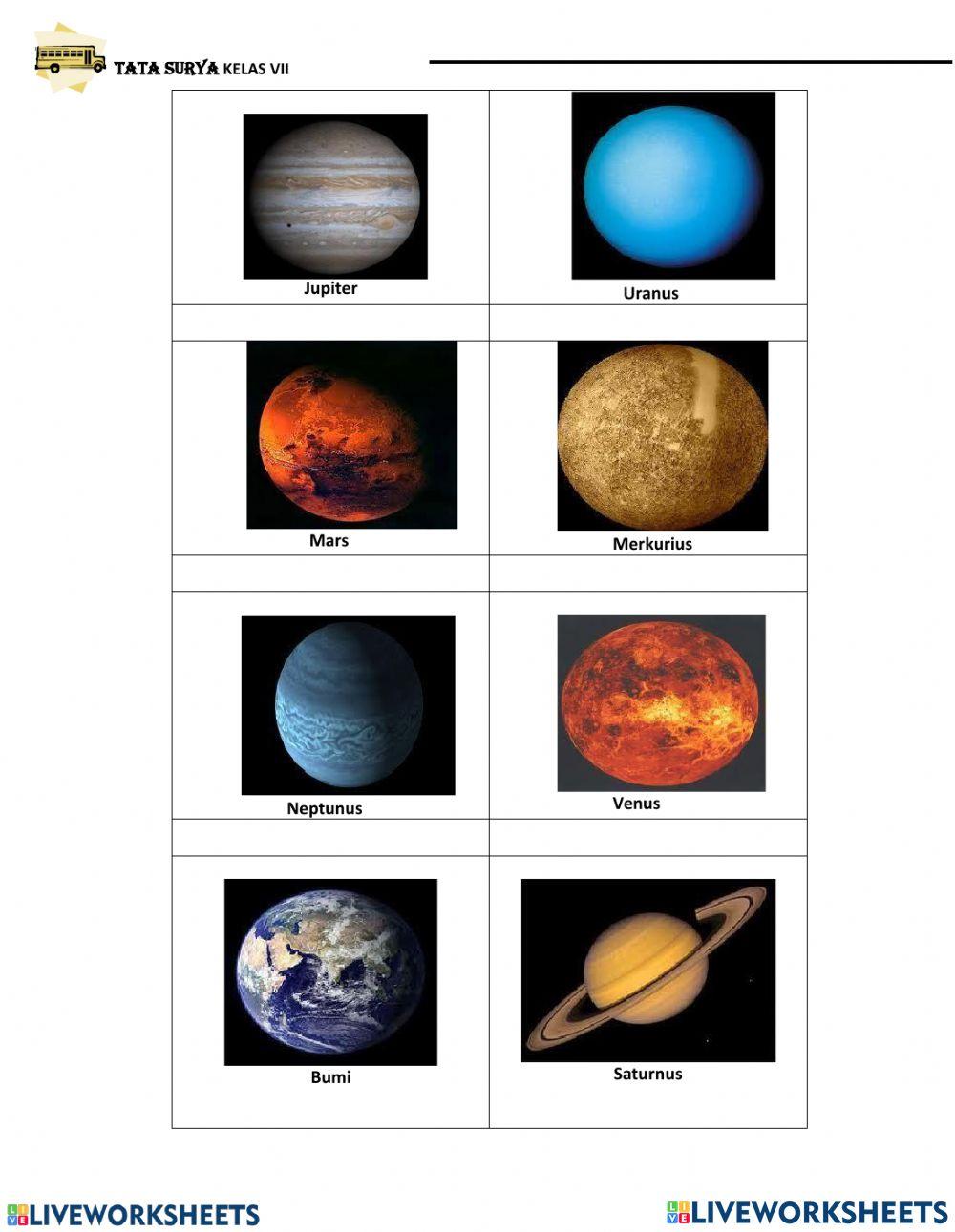 sistem tata surya kelas vii
