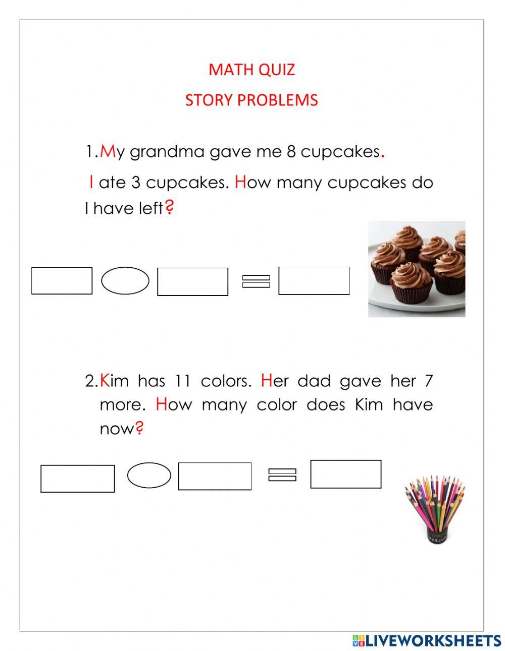 Math Story Problems