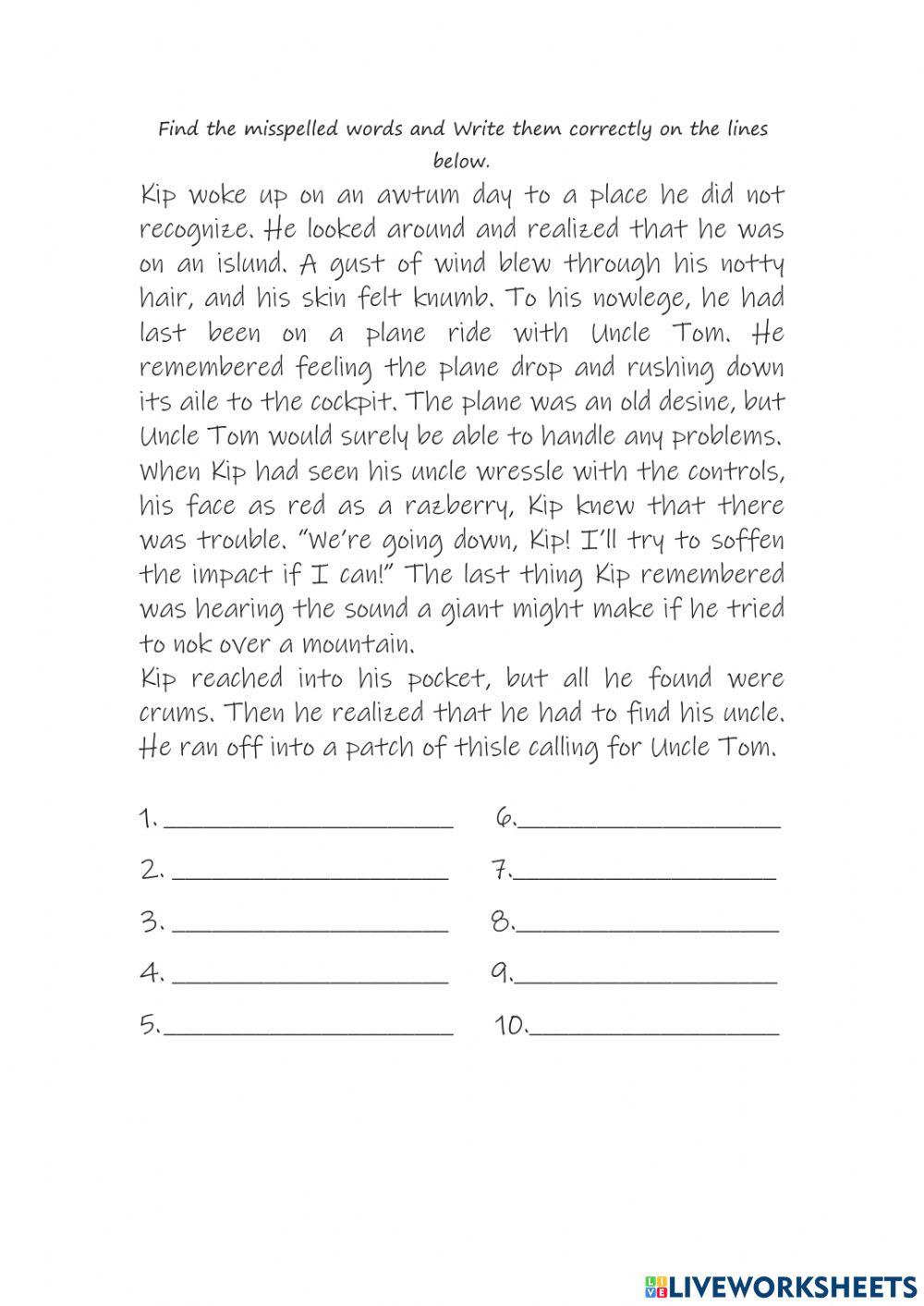 Spelling midterm 6th