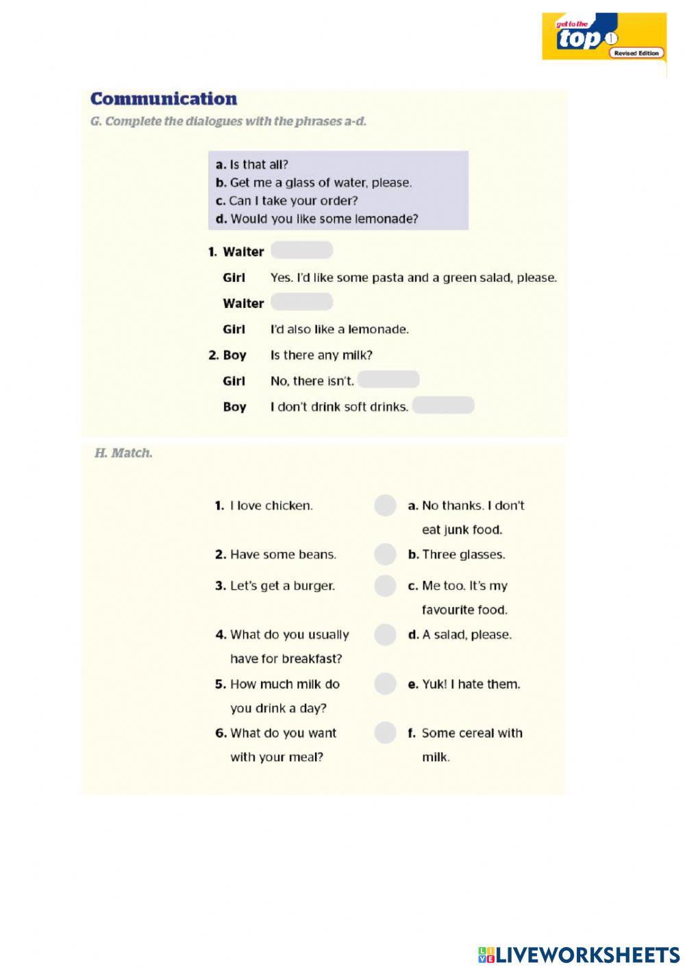 Get To The Top 1 Module 5 Book revision