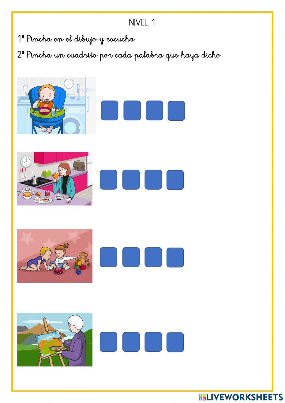 Conciencia léxica. Nivel 1