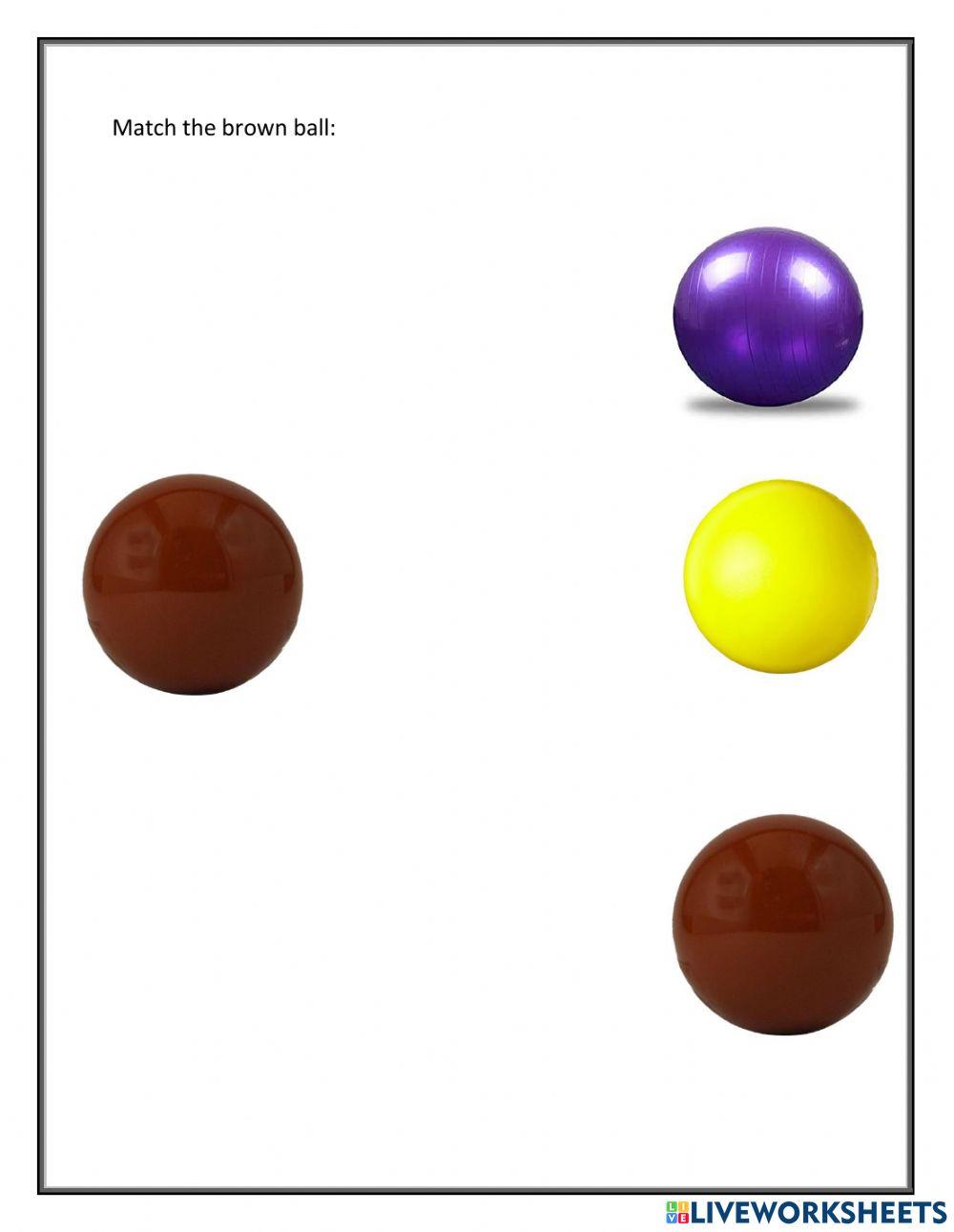 Match the brown ball