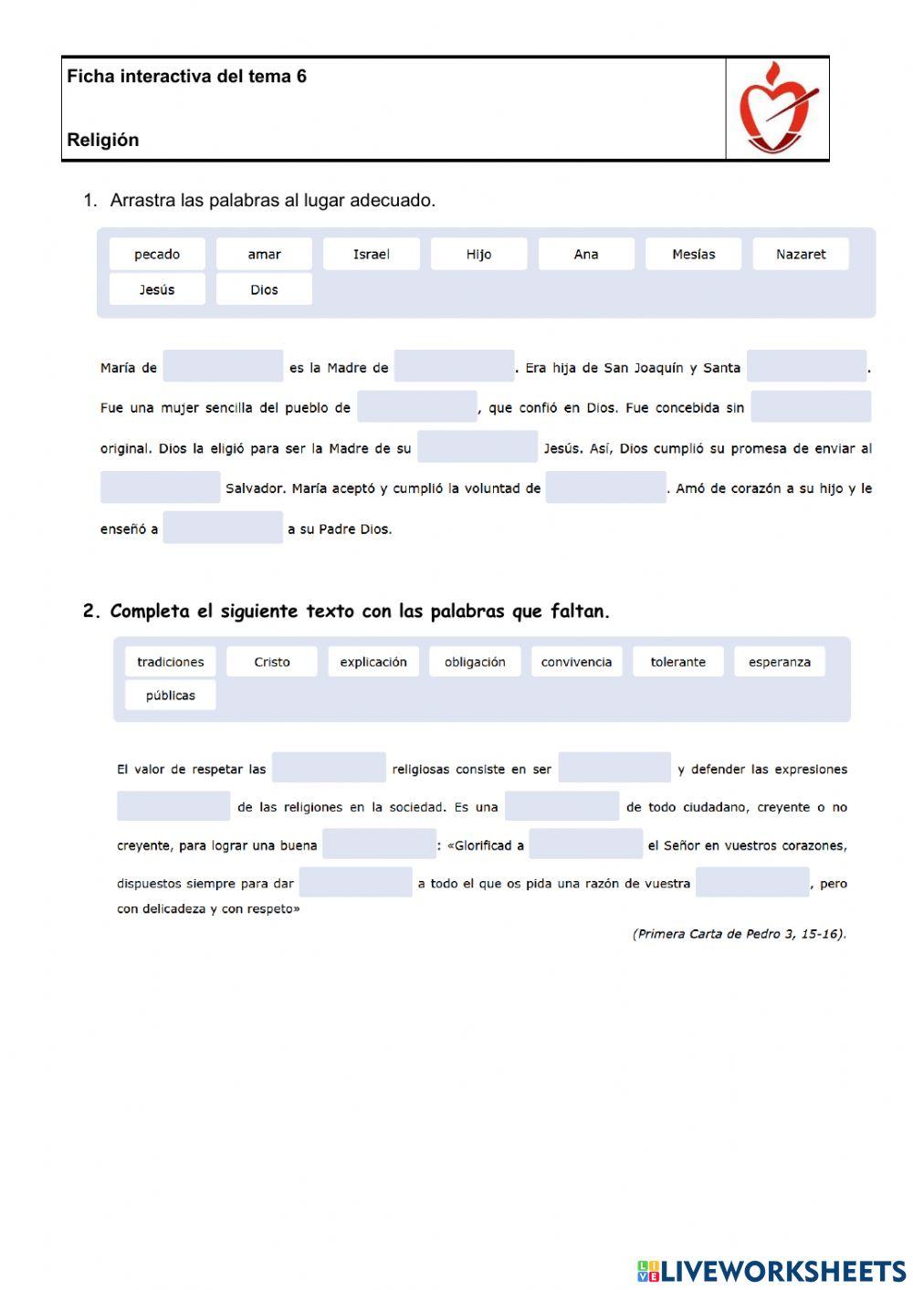 Advocación de María