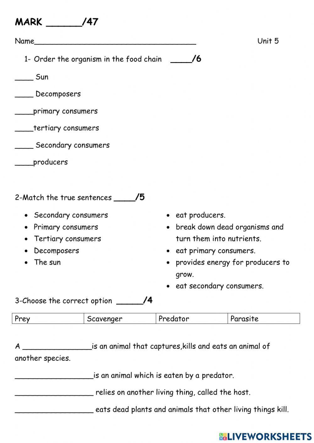 Unit 3- the biosphere