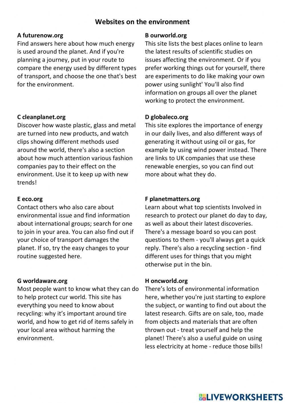 PET - Reading part 2