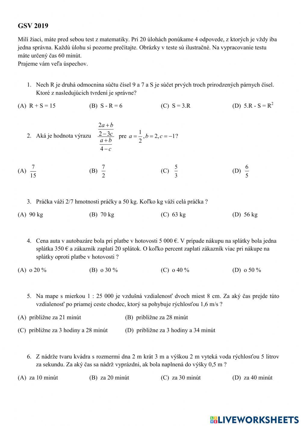 Prijímacie skúšky 2019 (gsv)
