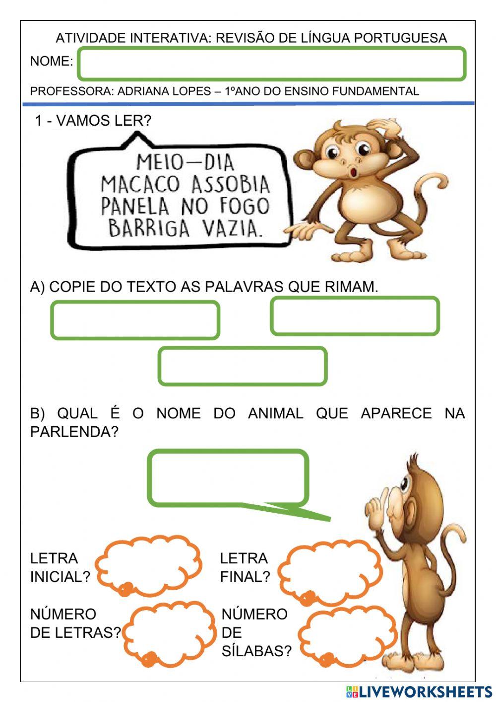 Rmas e blocos sonoros