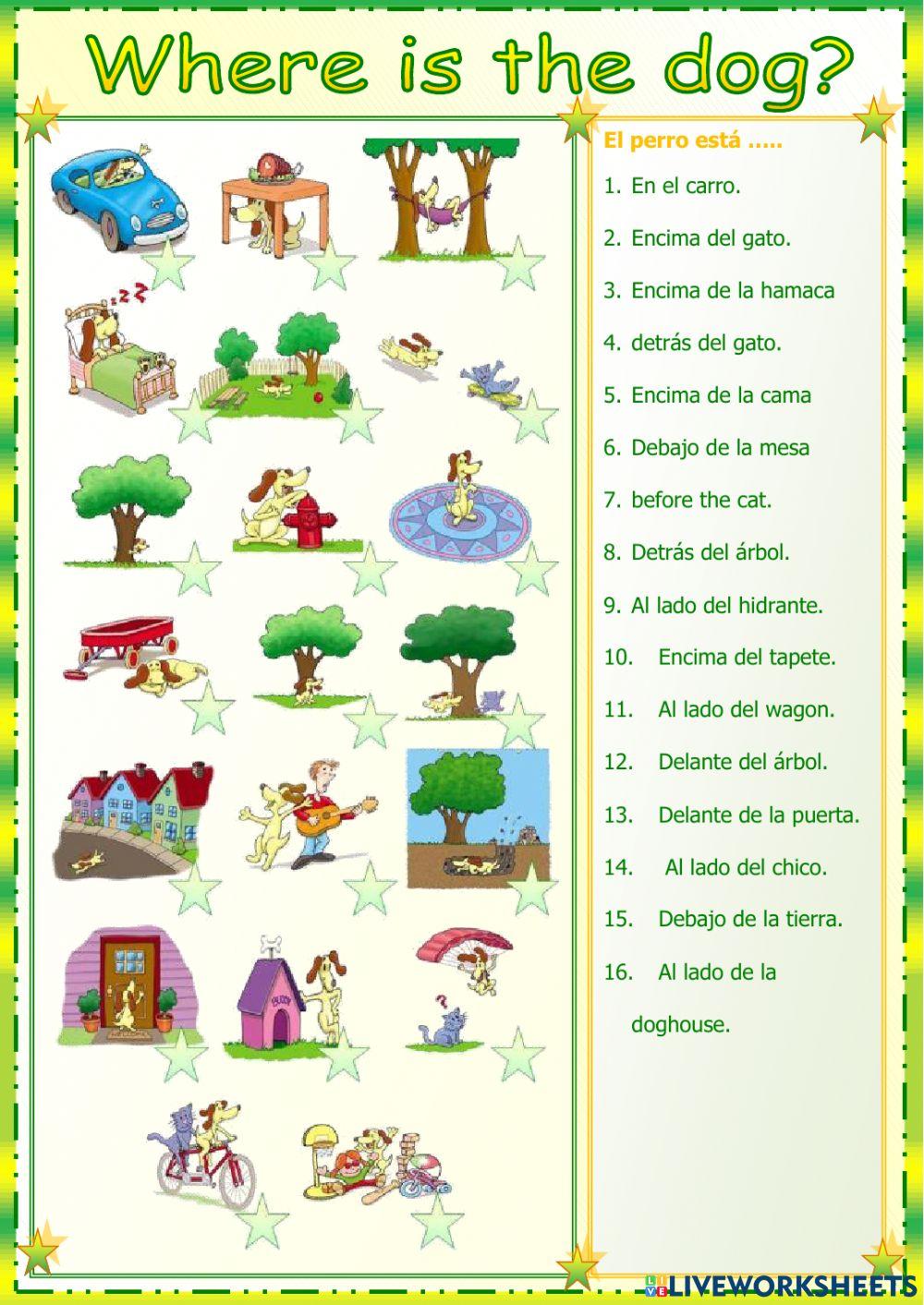 Prepositions of place