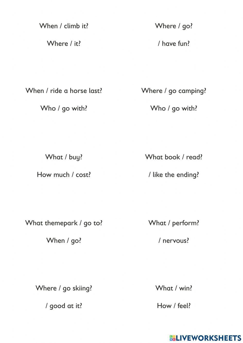 Have you ever - Present perfect vs past simple