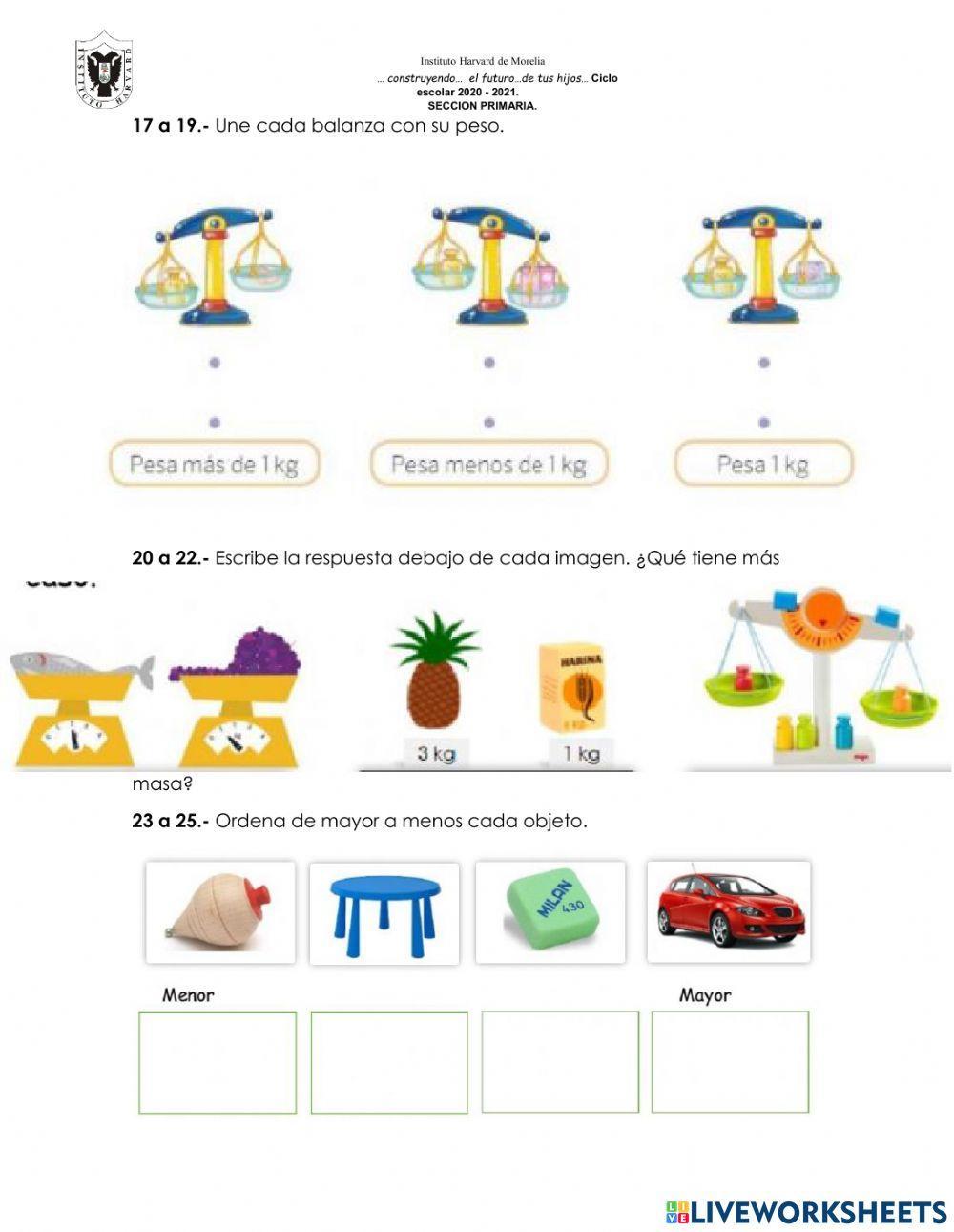Examen ciencias naturales