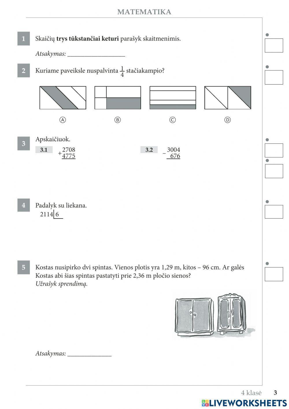 Įvairūs uždaviniai