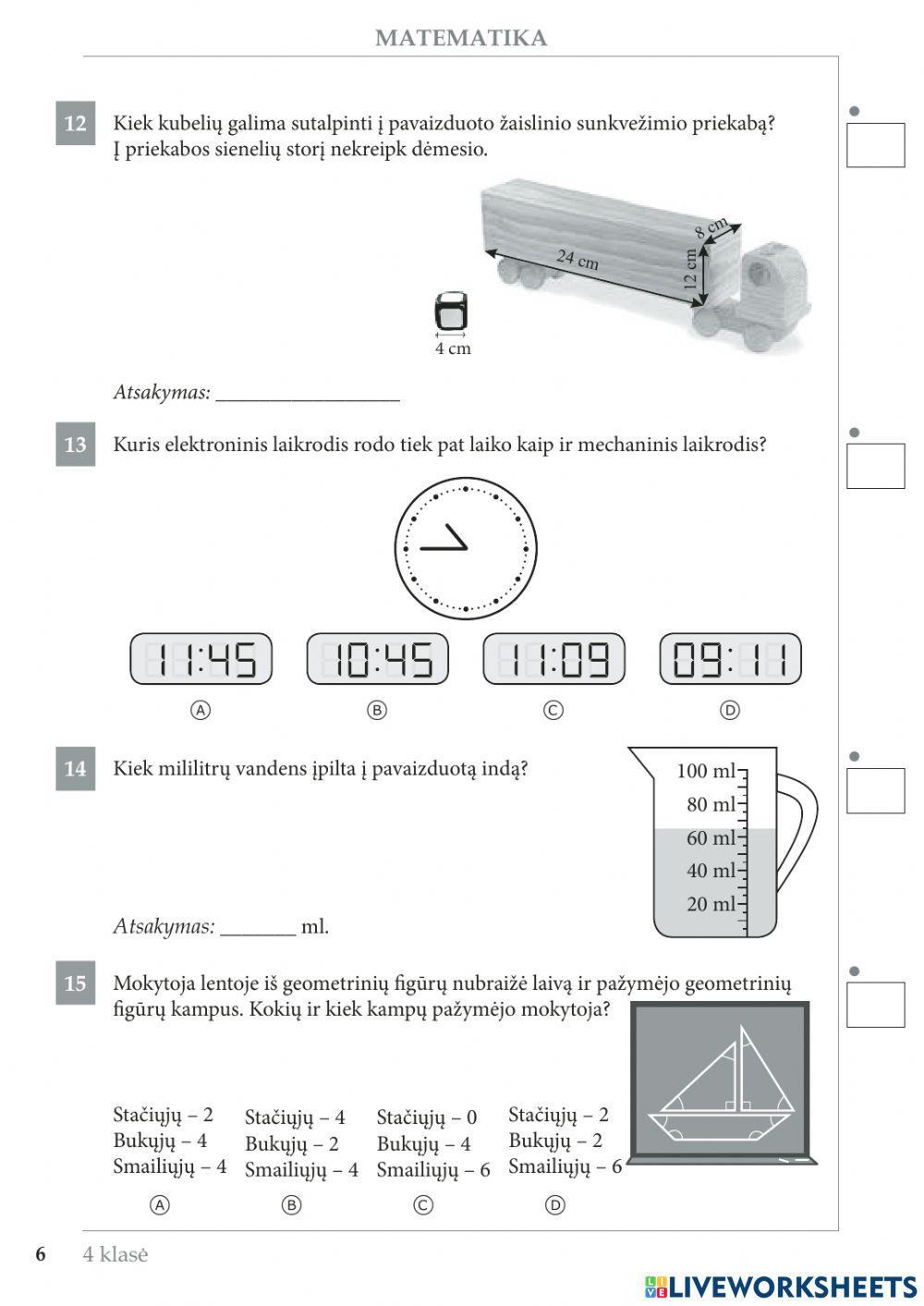 Įvairūs uždaviniai
