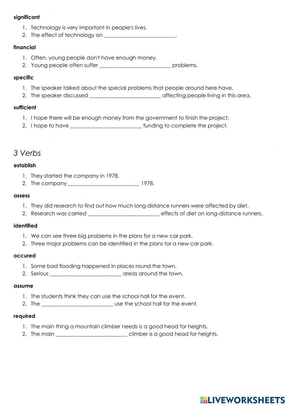 Sentence Transformation - Academic Language